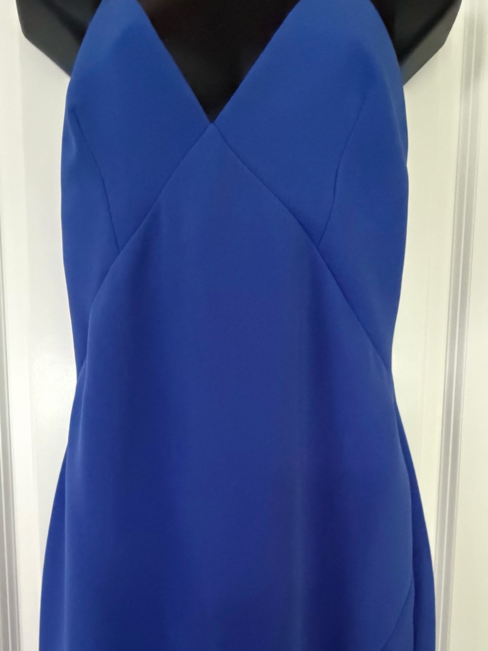 Strapless Royal Blue Evening Dress
